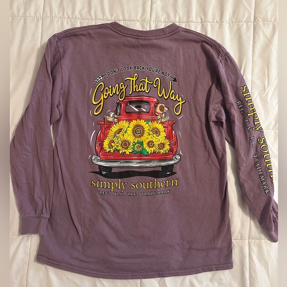 Simply Southern Purple Youth T-Shirt - Picture 1 of 3